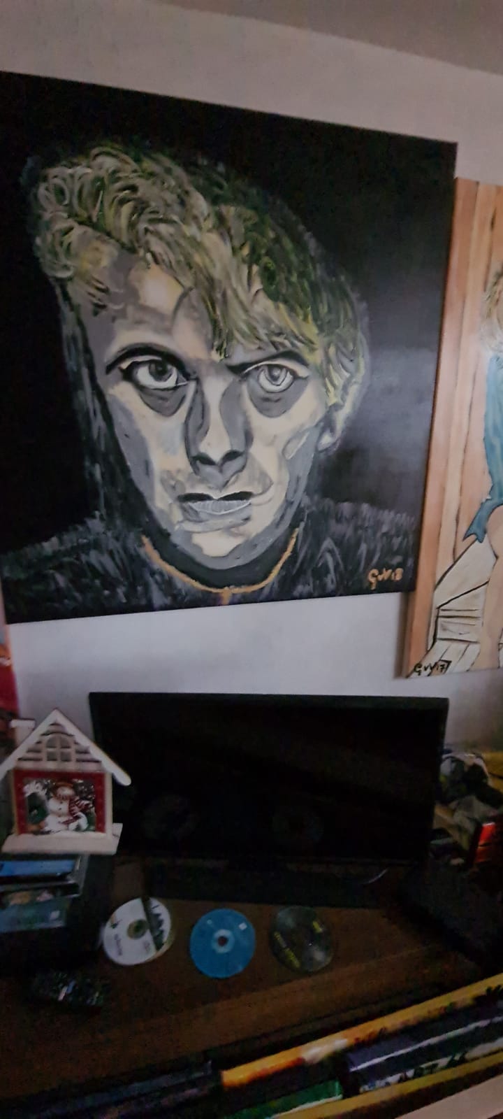 David Bowie  100x100  cm  prijs € 479 ==