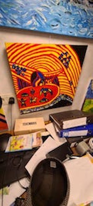 CIRCUS  50 X 50 CM PRIJS € 110 =