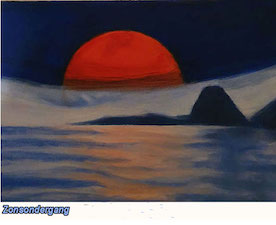 Zonsondergang  MAAT 20x25 CM................€ 1500 =